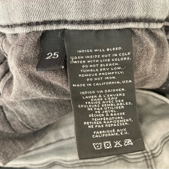 J Brand Super Skinny in Onyx Denim Jeans, Size 25 - Picture 7 of 7